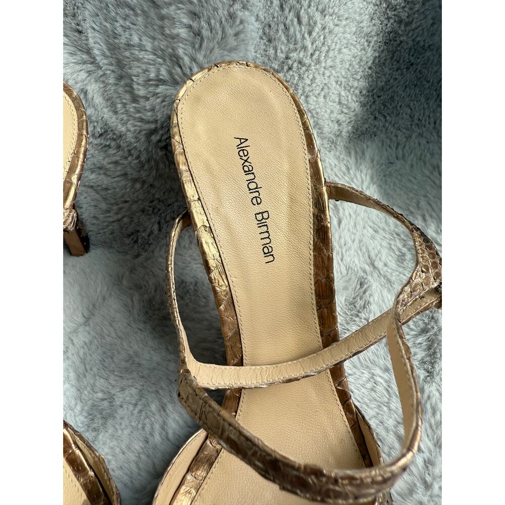 Alexandre Birman Python-Embossed Ankle Tie Heels … - image 8